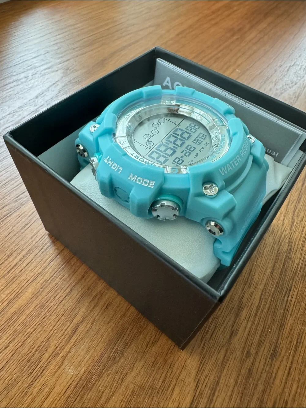 Activa Digital Essentials Unisex Watch - 50mm Light Blue Tone Case